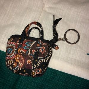 🍂Vera Bradley Brown Floral Mini Purse🍂